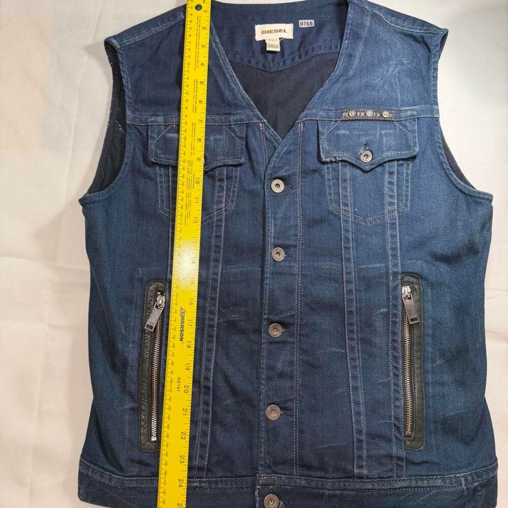 Diesel denim vest womans size L - Picture 5 of 6